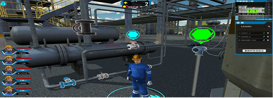 Immersive field simulation bottom placeholder